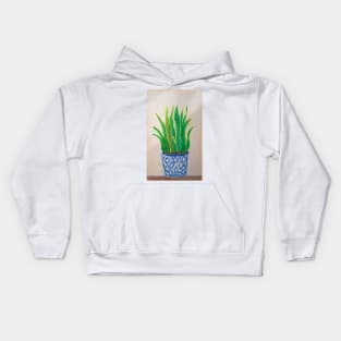 Snake plant house plant Kids Hoodie